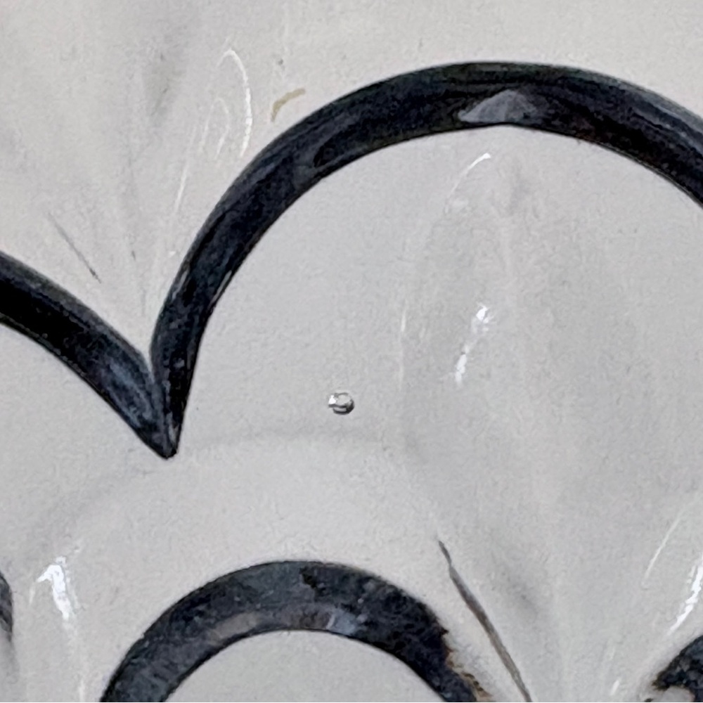 Depression Era Aqua Pressed Faceted Glass Bowl Scalloped Edge & Starburst Base - Picture 7 of 11